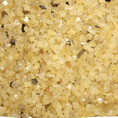 Lot calcite jaune Mexique A (mini-pierre roulée XXS) - 100g