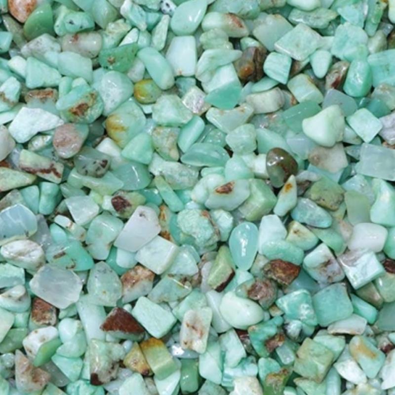 Lot chrysoprase Australie AA (mini - pierre roulée XS) - 100g - La Boite à Cailloux