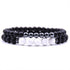 Lot de 2 bracelets onyx dépoli_Hématite - La Boite à Cailloux