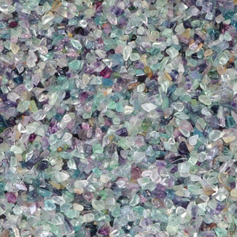 Lot Fluorine multicolore Chine AA (mini - pierre roulée XXS) - 100g - La Boite à Cailloux