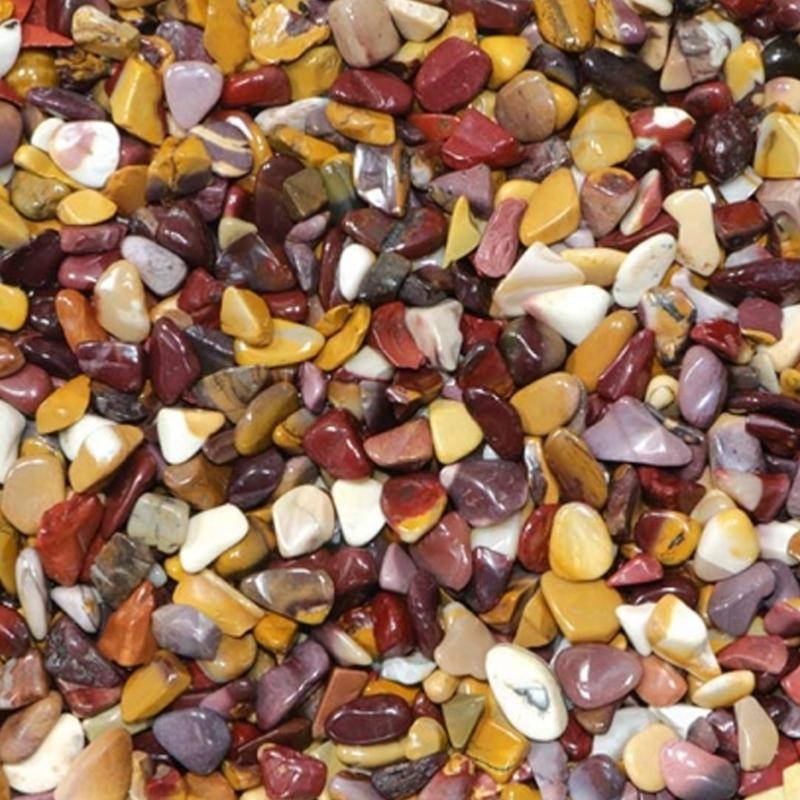 Lot jaspe mokaite Australie AA (mini - pierre roulée XS) - 100g - La Boite à Cailloux