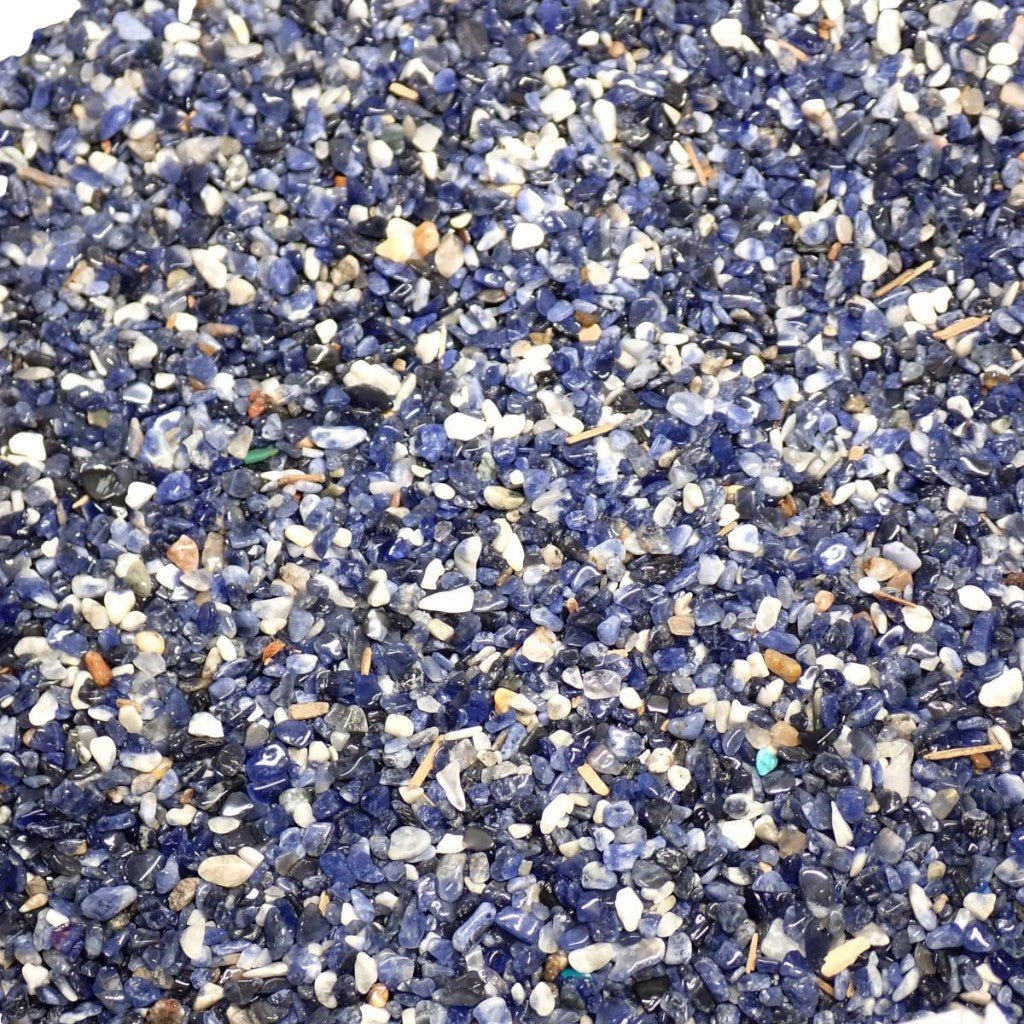 Lot sodalite Brésil A(mini - pierre roulée XXS) - 100g - La Boite à Cailloux