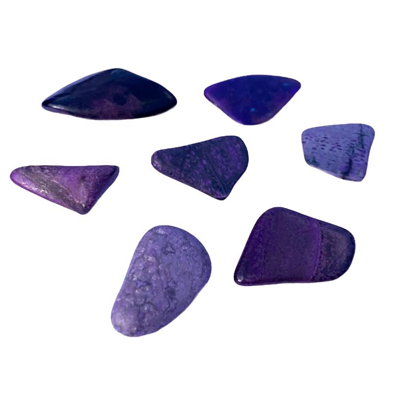 Lot sugilite Afrique du Sud AA (mini - pierre roulée XS) - 5g - La Boite à Cailloux