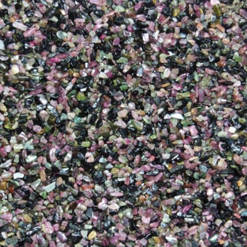 Lot tourmaline multicolore Brésil AA (mini - pierre roulée XXS) - 100g - La Boite à Cailloux