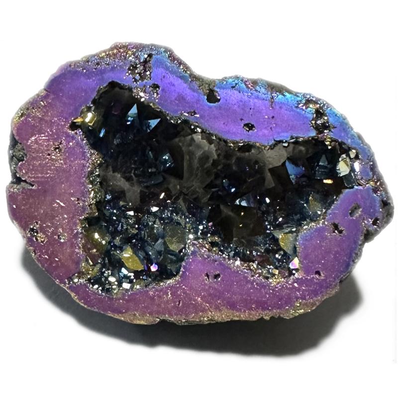 Mini géode Quartz Titanium Maroc A - La Boite à Cailloux