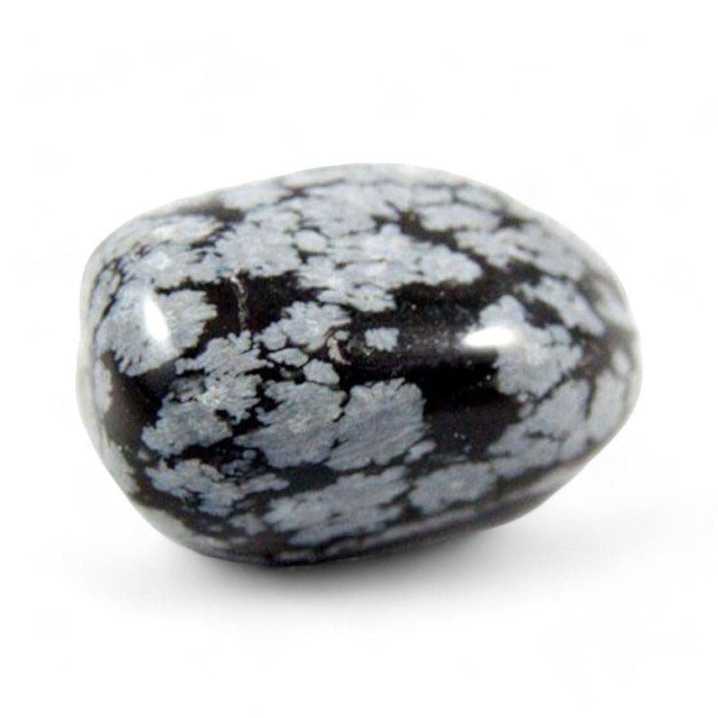 Obsidienne neige Mexique A+ (pierre roulée) - La Boite à Cailloux