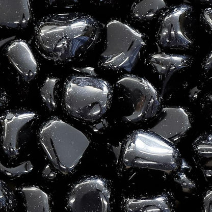 Obsidienne noire Mexique A (pierre roulée) - La Boite à Cailloux