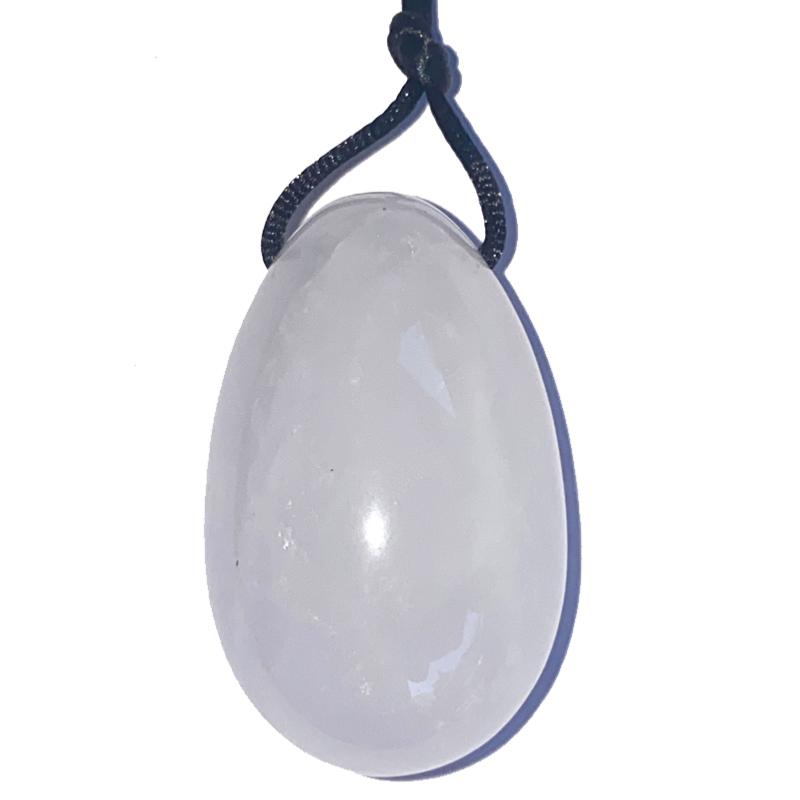 Oeuf de Yoni cristal de roche 30 - 40mm - La Boite à Cailloux