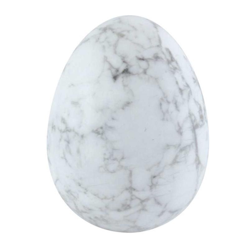 Oeuf howlite Zimbabwe A - 48mm - La Boite à Cailloux