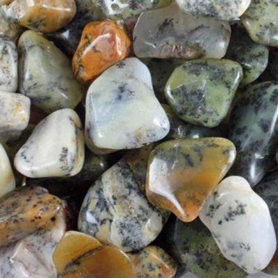 Dentrite opal Brazil A (rolled stone)