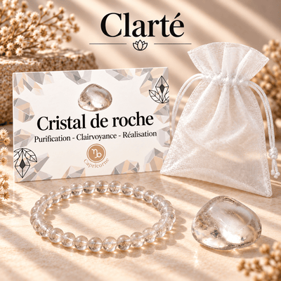 Confezione "Chiarezza" Cristallo di rocca Brasile AA