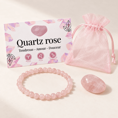 Pack "Douceur de rose" Quartz rose