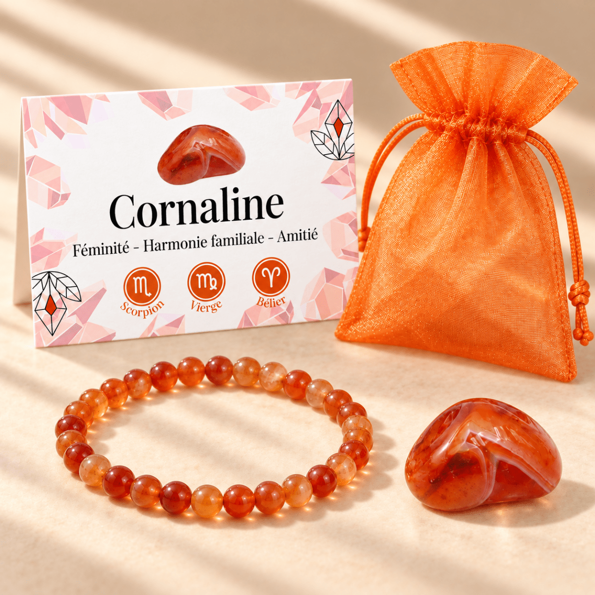 Pack "Elan créatif" Cornaline - La Boite à Cailloux