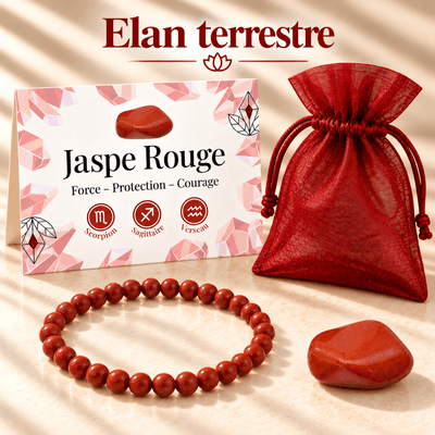 Pacchetto "Slancio terrestre" Diaspro rosso Sudafrica A