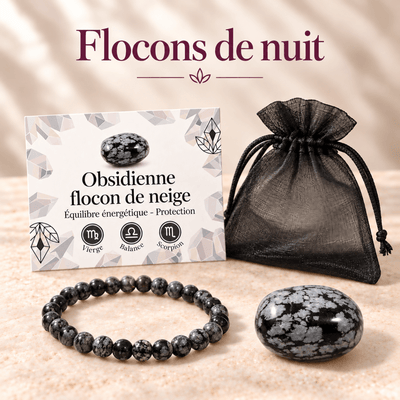 Confezione “Fiocchi di notte” Ossidiana neve Messico A