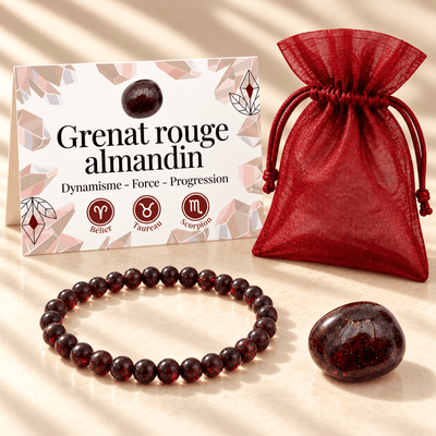 Pack "Force intérieure" Grenat rouge almandin