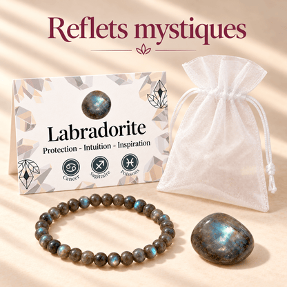 Pack "Reflets mystiques" Labradorite Madagascar AA+ - La Boite à Cailloux