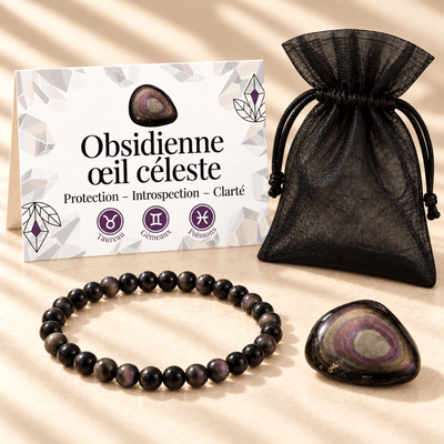 Pack "Regard céleste" Obsidienne oeil céleste