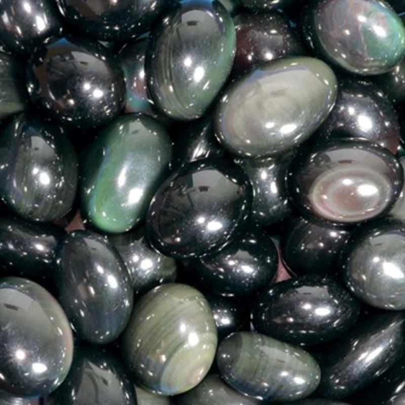 Pack "Regard céleste" Obsidienne oeil céleste Mexique A - La Boite à Cailloux