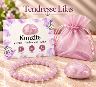 Confezione "Tenerezza lilla" Kunzite Brasile AA
