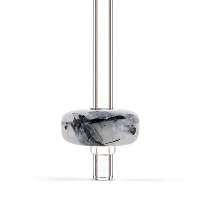VitaJewel quartz straw with tourmaline inclusions