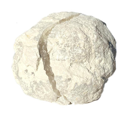 Paire de géodes de crIstal de roche Maroc (taille L) 80 - 120mm - La Boite à Cailloux
