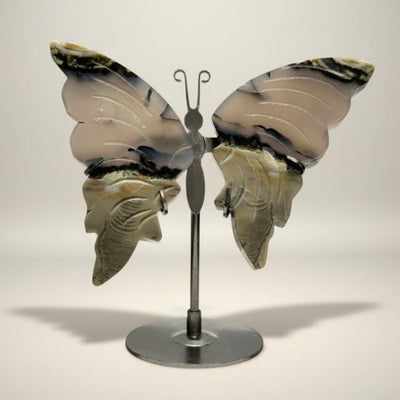 Brazilian agate butterfly on stand AA quality