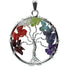 Pendentif 7 chakras "arbre de vie" - La Boite à Cailloux