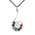 Pendentif 7 chakras + cordon - La Boite à Cailloux