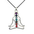 Pendentif 7 chakras + cordon - La Boite à Cailloux