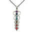 Pendentif 7 chakras + cordon - La Boite à Cailloux