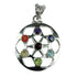 Pendentif 7 chakras roue - La Boite à Cailloux