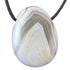Pendentif agate Botswana A (pierre trouée) + cordon - La Boite à Cailloux