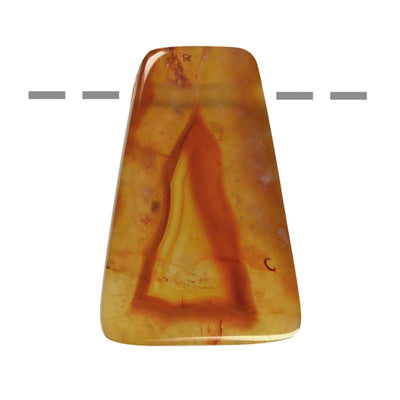 Colgante ágata trapezoidal Cóndor A (piedra agujereada) + cordón