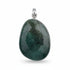 Pendentif agate mousse Brésil A pierre roulée boucle argent 925 - La Boite à Cailloux