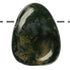Pendentif agate mousse Brésil A (pierre trouée) + cordon - La Boite à Cailloux