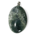 Pendentif agate mousse Brésil AA (pierre roulée) - La Boite à Cailloux