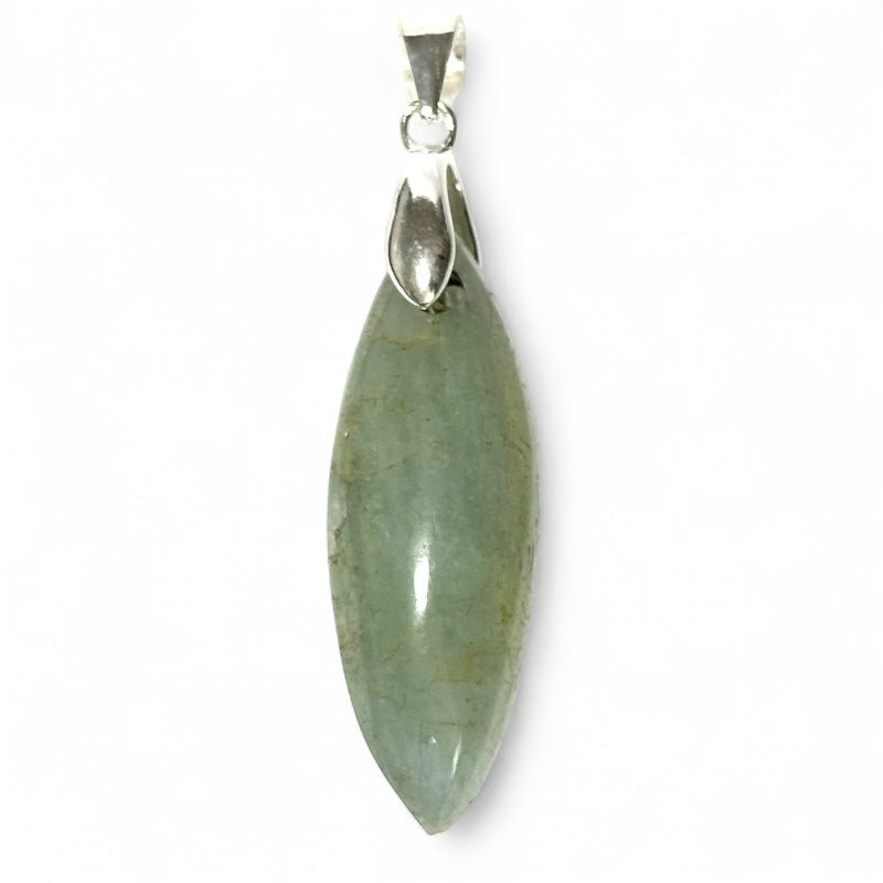 Pendentif aigue marine Brésil A argent 925 - La Boite à Cailloux