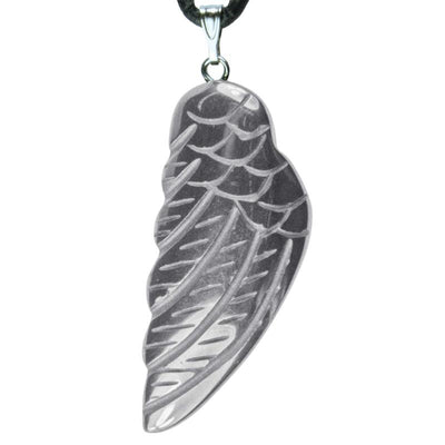 Pendentif aile d'ange 35mm hématite Chine A