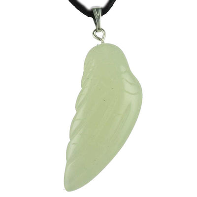Colgante ala de ángel de jade chino 35mm A
