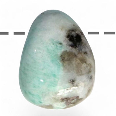 Colgante amazonita Rusia A (piedra perforada) + cordón