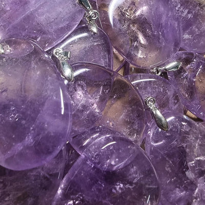 Amethyst pendant Brazil A (flat stone)