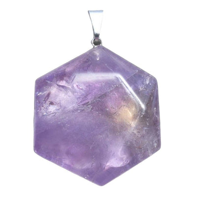 Brazilian amethyst pendant A (Seal of Solomon)