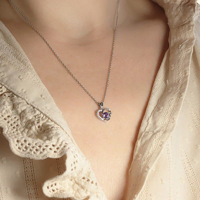 Amethyst pendant Brazil AAA silver 925