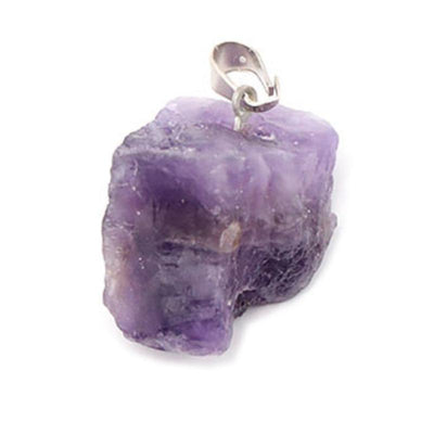 Colgante de amatista brasileña rayada AA (piedra en bruto)