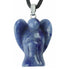 Pendentif ange aventurine bleue ou quartz bleu Brésil A 20mm - La Boite à Cailloux