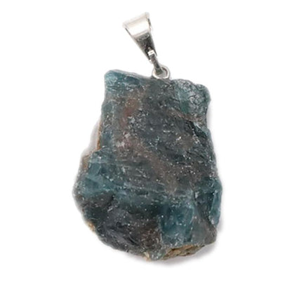 Pendentif apatite bleue Brésil A (pierre brute) - La Boite à Cailloux