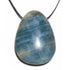 Pendentif aragonite bleue Pakistan A (goutte) + cordon - La Boite à Cailloux