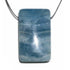 Pendentif aragonite bleue Pakistan A (rectangle) + cordon - La Boite à Cailloux