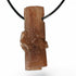 Pendentif aragonite cristallisée Maroc (pierre trouée) + cordon - La Boite à Cailloux